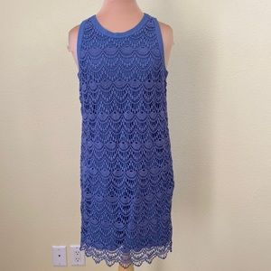 Loft Crochet Overlay Dress